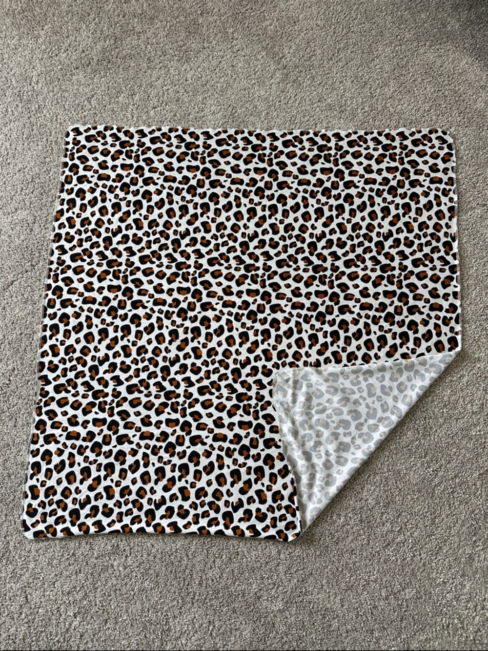Leopard Print Reversible swaddle blanket
